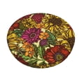 thumbnail image 1 of Bingfone13 Inch Padded Round Bar Stool Cover Cushion With Elastic Fabric Round Chair Seat - Sunflower, 1 of 7