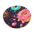 thumbnail image 1 of Bingfone13 inch Padded Round Bar Stool Cover Cushion with Elastic Fabric Round Chair Seat - Donuts1, 1 of 7