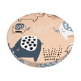 thumbnail image 1 of Bingfone14 Inch Padded Round Bar Stool Cover Cushion With Elastic Fabric Round Chair Seat - Cute Ink Drawn Elephants, 1 of 7