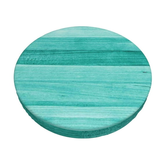 Bingfone14 Inch Padded Round Bar Stool Cover Cushion With Elastic Fabric Round Chair Seat - Teal Turquoise