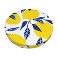 thumbnail image 1 of Bingfone14 Inch Padded Round Bar Stool Cover Cushion With Elastic Fabric Round Chair Seat - Tropical Lemon, 1 of 7