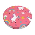 thumbnail image 1 of Bingfone14 Inch Padded Round Bar Stool Cover Cushion With Elastic Fabric Round Chair Seat - Yoga Unicorn, 1 of 7
