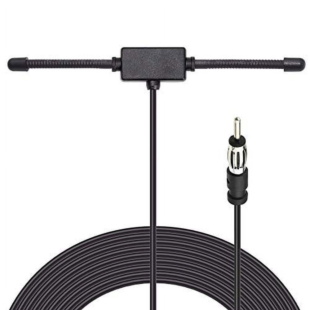 Bingfu Car Radio Antenna, FM FM Radio Antenna with Magnetic Base, DIN  Connector, Compatible with Vehicle, Truck, SUV, Truck, RV, Marine Boat,  Car