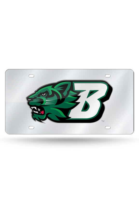 Binghamton NCAA Bearcats Acrylic License Plate Laser Tag