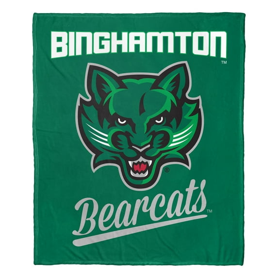 The Northwest 1COL-23600-0162-OOF 50 x 60 in. NCAA Binghamton University Alumni Silk Touch Throw Blanket