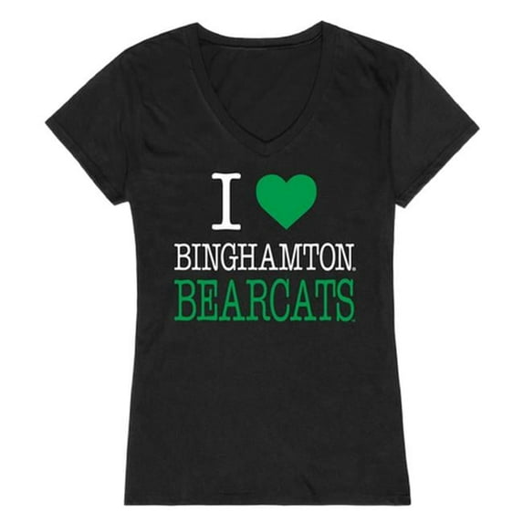 Binghamton University I Love Women T-Shirt, Black - Large