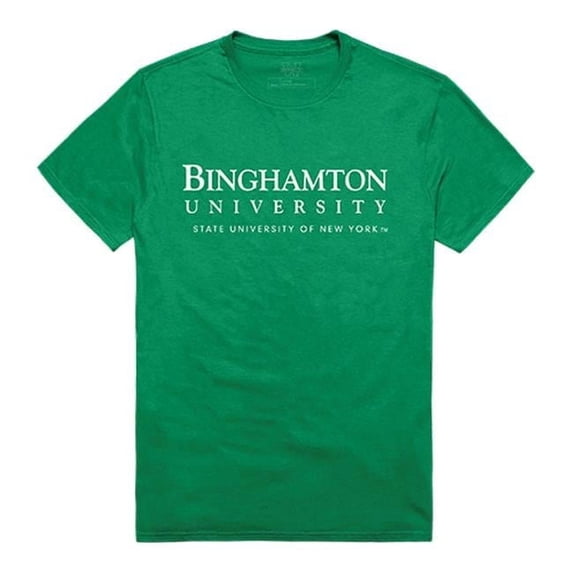Binghamton University Men Institutional T-Shirt, Kelly - Large