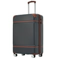 thumbnail image 1 of Bingirl 20in ABS Lightweight Suitcase with TSA Lock and Silent Spinner Wheels Vintage Carry On Suitcase for Men Women, 1 of 7