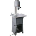 thumbnail image 1 of Bingirl Commercial Meat Band Saws Machine, 550W 2-in-1 Stainless Steel Butcher Meat Grinder Sausage Stuffer, Blade Bone Sawing, Meat Cutting Bandsaw Workbench, 1 of 9