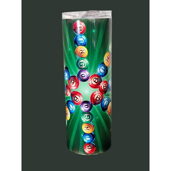 Bingo Bash Tumblers – Colorful 20 oz Stainless Steel Game Night Drinkware | Framed Greetings