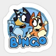 Bingo-Bluey-T-Shirt Sticker Bluey Stickers For Kids, Bluey Stickers Party Favors, Phone Decal Water Bottle Stickers Car Decals, Laptop Sticker