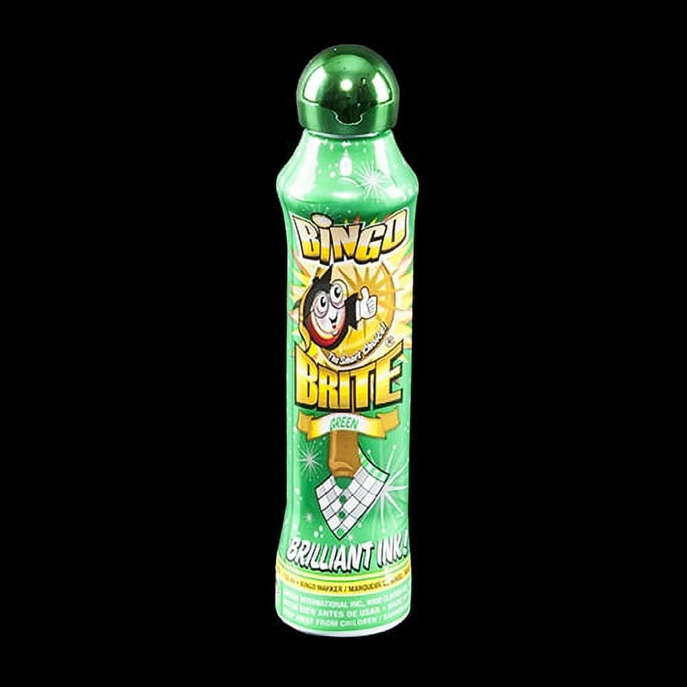 Bingo Brite Bingo Daubers Green Ink Markers 4 ounce size bottle