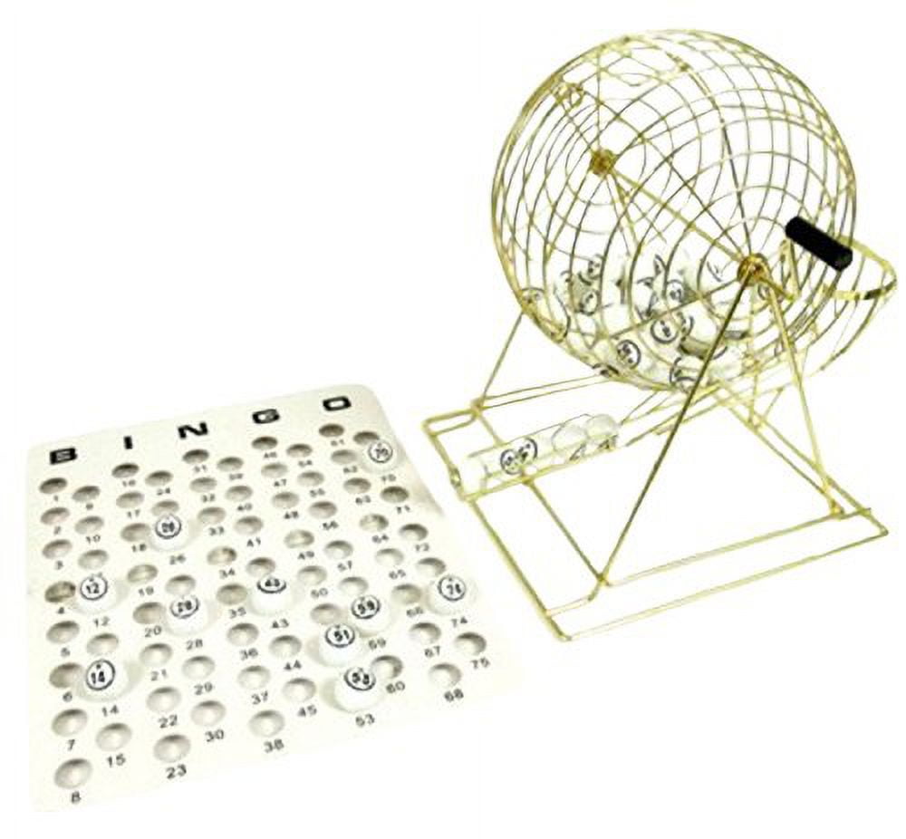 Bingo Cage Ping Pong Ball Sized Brass Covered Small