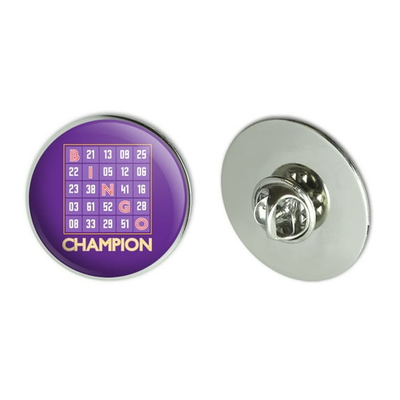 Bingo Champion Metal 1.1" Tie Tack Hat Lapel Pin Pinback