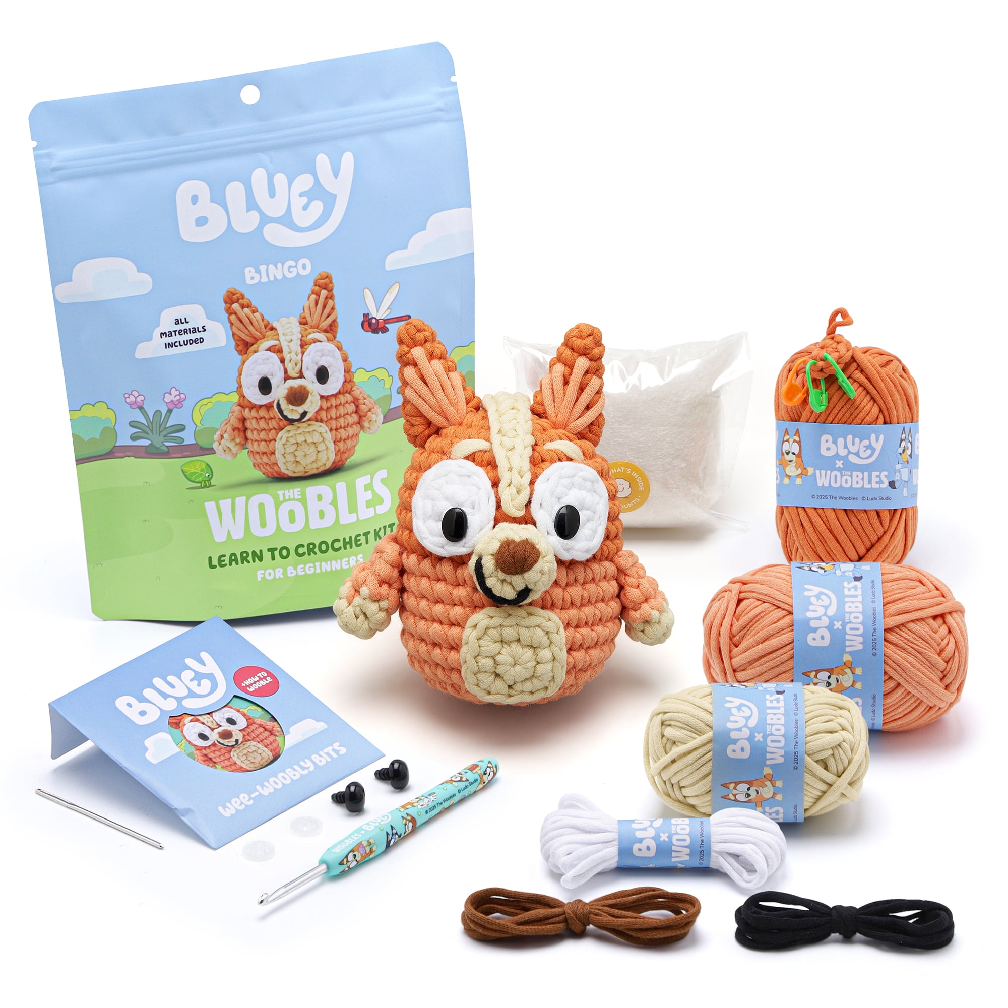 The Woobles Beginner Crochet Amigurumi Kit – Bingo, Learn to