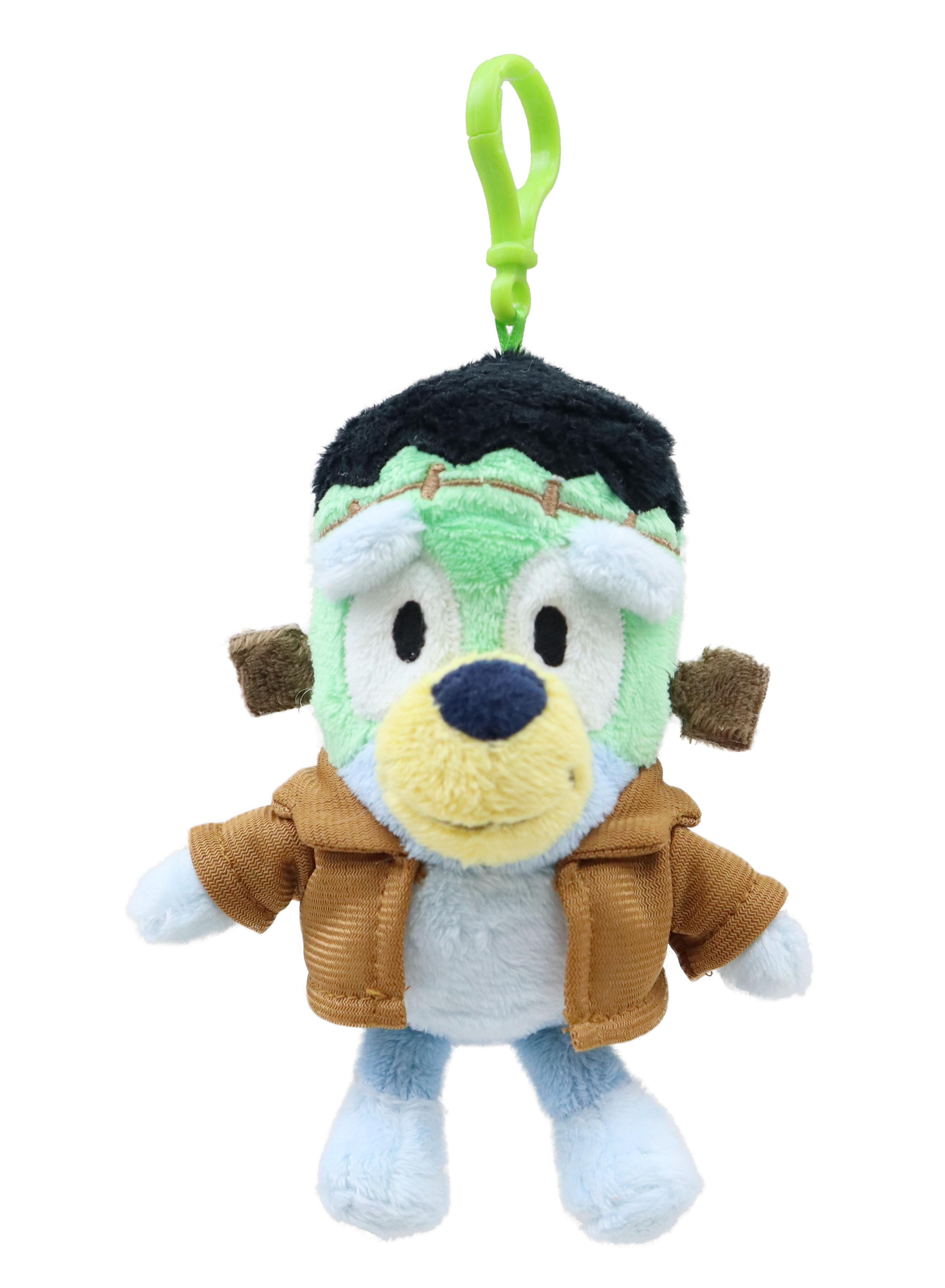 Bluey Frankenstein Plush Halloween Backpack Clip, 6.5" x 3", by Dan Dee