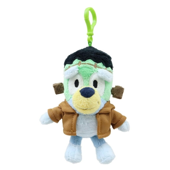 Bluey Frankenstein Plush Halloween Backpack Clip, 6.5" x 3", by Dan Dee