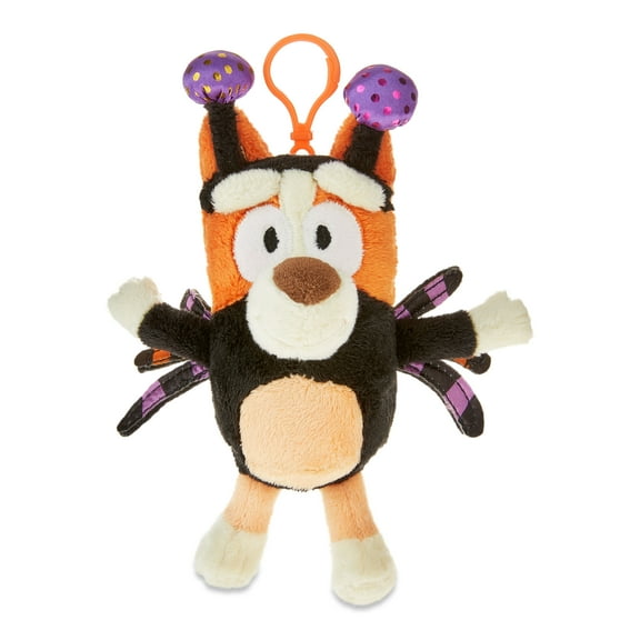 Bluey's Halloween Bingo Spider Costume Plush Backpack Clip, 6.5" x 3", by Dan Dee
