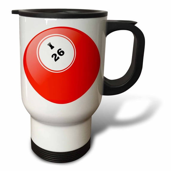 3dRose, Bingo I 26, 14oz Stainless Steel Travel Mug