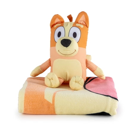 Bingo Kids 12" Polyester Beach Buddy and 28" x 58" Cotton Beach Towel Set, Yellow, BBC Studios