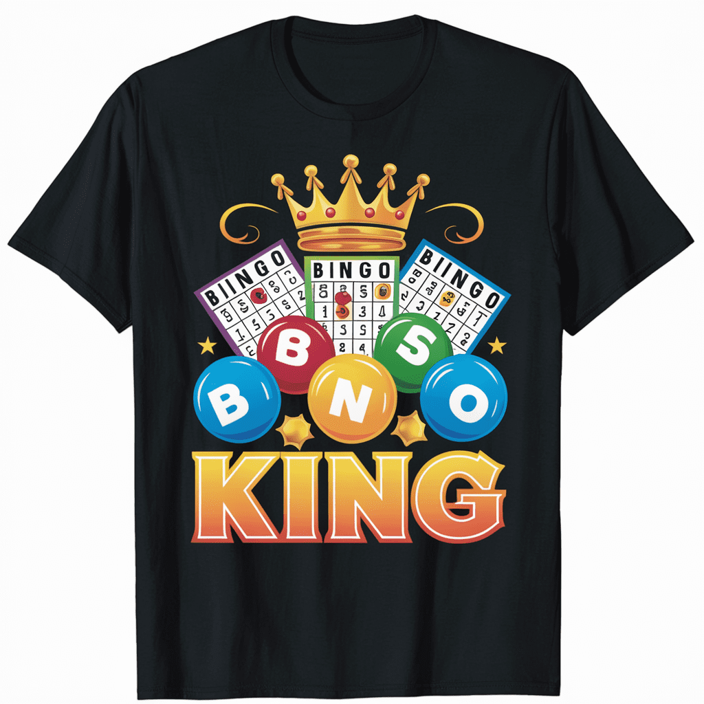 Bingo King T-shirt Matching Bingo T-Shirt - Walmart.com