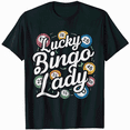 thumbnail image 1 of Bingo Lady Funny Game Night T-Shirt Women Gift Tee, 1 of 5
