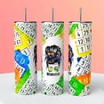 thumbnail image 1 of Bingo Life Messy Bun Woman 20 oz insulated tumbler coffee cup, 1 of 1