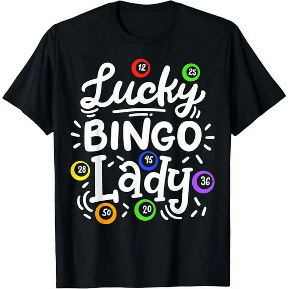 Bingo Lucky Bingo Lady T-Shirt Unisex S-5XL Hot Trending Shirt, Vintage Birthday Gift
