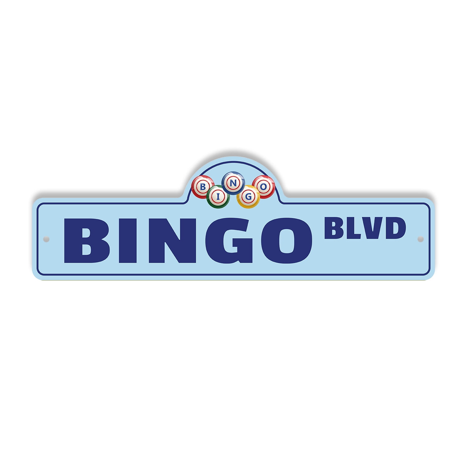 Bingo Plastic Street Sign - 6 Inch X 18 Inch Gift Game Fun Numbers ...