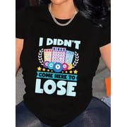 Bingo Player Lover Lucky Bingo T-Shirt Graphic Tee summer Tops For Women Round Neck Fashion Cotton shirts