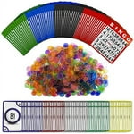 Royal Bingo Supplies Bingo Game Set for Adults, Seniors, and Family - 1000 Chips, 100 Cards, Jumbo Deck of Calling Cards - Calling Card Set