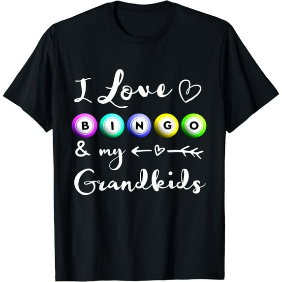 Bingo Shirt, I love Bingo, Gift for Grandma, Mommom Nana T-Shirt
