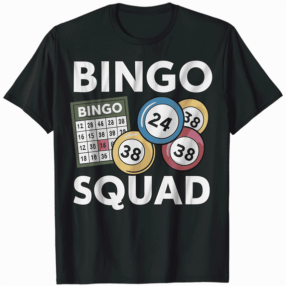 Bingo Squad Classic Game Night T-Shirt Men Women Vintage Tee