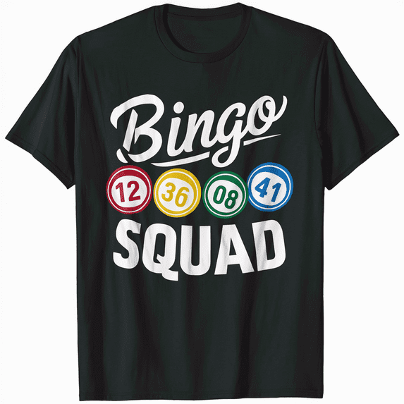 Bingo Squad Retro Logo T-Shirt Men Women Vintage Tee