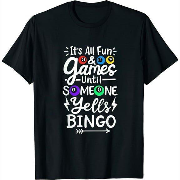 Bingo Womens T-Shirt Black S