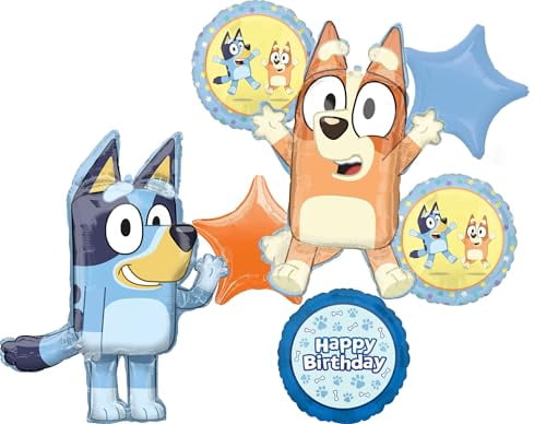 Bingo and Bluey Birthday Party Supplies Balloon Bouquet Decorations