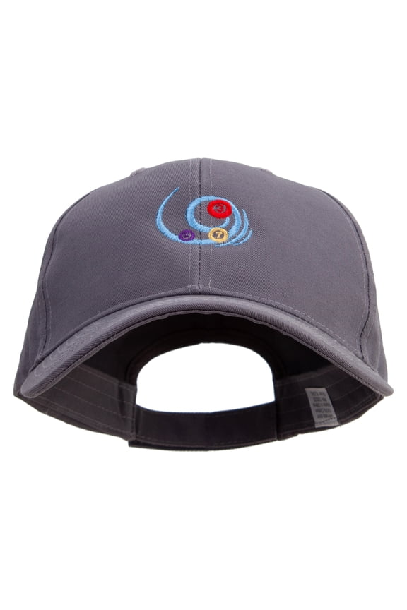 Bingo and Lotto Embroidered Big Size High Profile Twill Cap - Grey XL-3XL