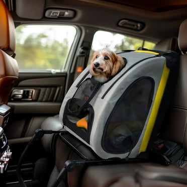 BingoPaw Dog Car Travel Crate 2 in 1 Pet Stroller Pushchair Car Seat Foldable Detachable for Small Dogs and Cats