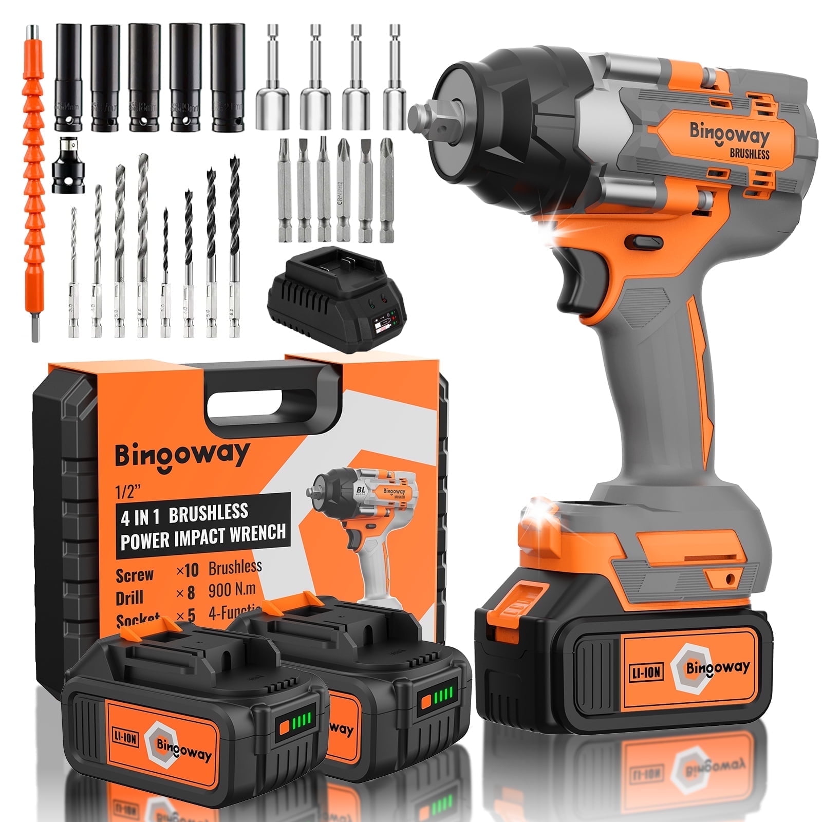 Brushless Impact Wrench,1/2