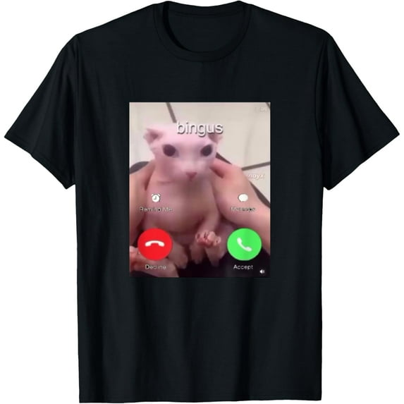 Bingus Is Calling My Beloved Hairless Sphinx Cat T-Shirt mens t shirt,black,women,funny,misfits,men,journey,t-shirt