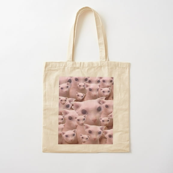 Bingus Pattern Cotton Tote Bag Canvas Tote Bag, Family Gift For Mother, Her