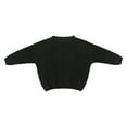 Binhe Baby Girl Solid Knit Sweater Boy Cotton Long Sleeve Pullover Top