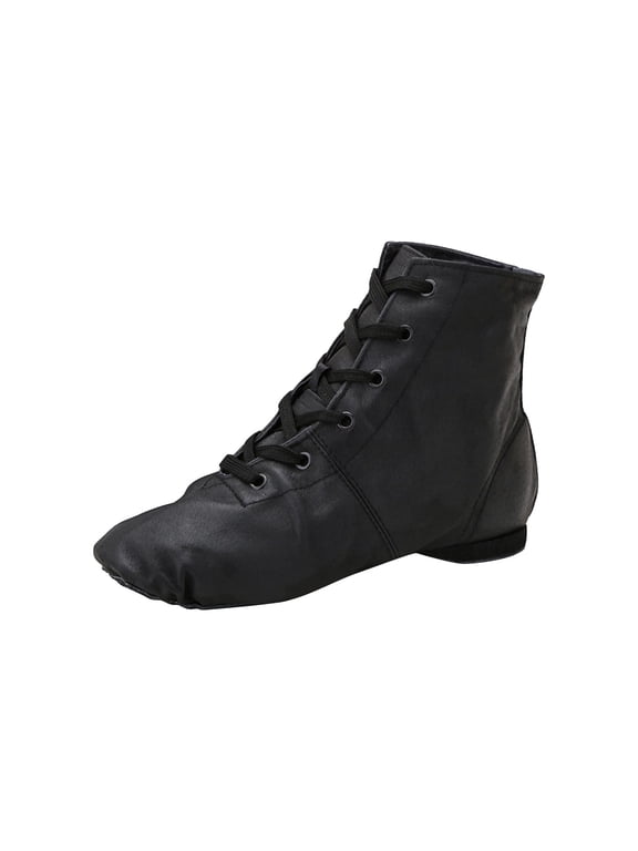 Children's Dance Shoes High-Top PU Leather Jazz Boots and Ballet Shoes for Kids Soft Sole Trainers for Dance Stage Performances and School Events Stylish and Comfortable Fashion Boots