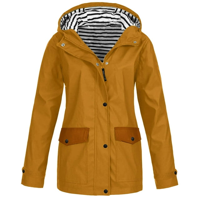 Binhe Clearance Women's Spring Casual Jacket Rain Jacket Women Zip Up