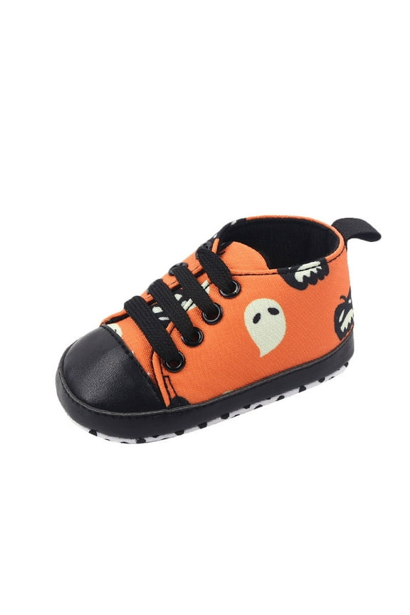 Fun Kids Hall-woeen Suit toddler Shoes Soft Sole Cute Bow Plaid Fruit Print toddler Shoes Fun Parties and Gatherings