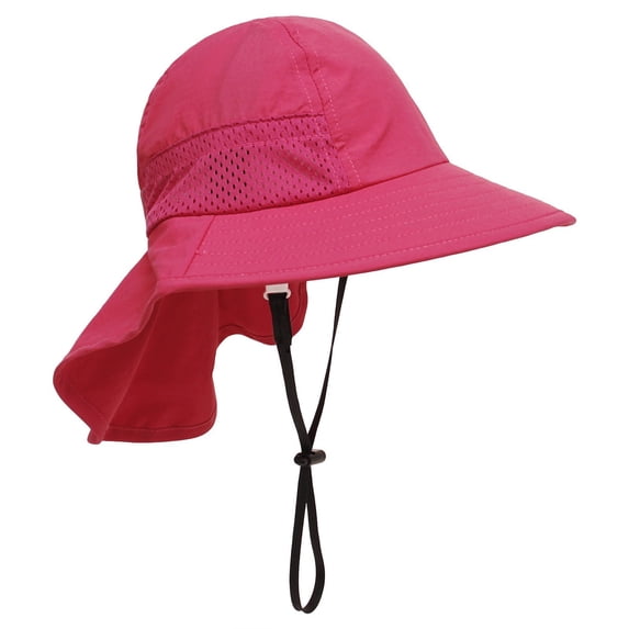 Binhe Kid's Sun Hat Wide Brim UPF 50+ Hat For Toddler Boys Girls Bucket Hat Beach Cap Swimming with Breathable Headgear for Kids