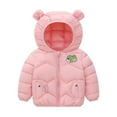 Binhe Kids Baby Warm Cartoon Winter Jacket Long Sleeve Thickened Cotton
