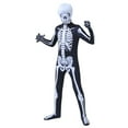 thumbnail image 1 of Binhe Kids Hall-woeen Themed Suit Kids Karate Skeleton Bodysuit Bones Hall-oween Bony Jumpsuit Autumn and Winter Long Sleeves Fun Parties and Gatherings, 1 of 2