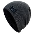 thumbnail image 1 of Binhe Men's and Women's Knitted Woolen Hats Winter Outdoor Pullover Korean Version Thick Windproof Hat with Soft Warm Caps Knit Winter Cuffed Caps, 1 of 2