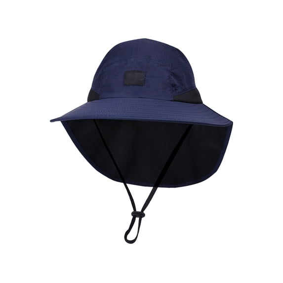 Binhe Sun Hat Sun Wide Brim Bucket Hat Foldable Outdoor Baseball Cap With Shawl and Waterproof Neck Flap Baseball Sun Cap